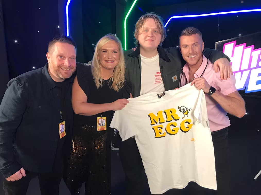 JD with Lewis Capaldi at Hits Live