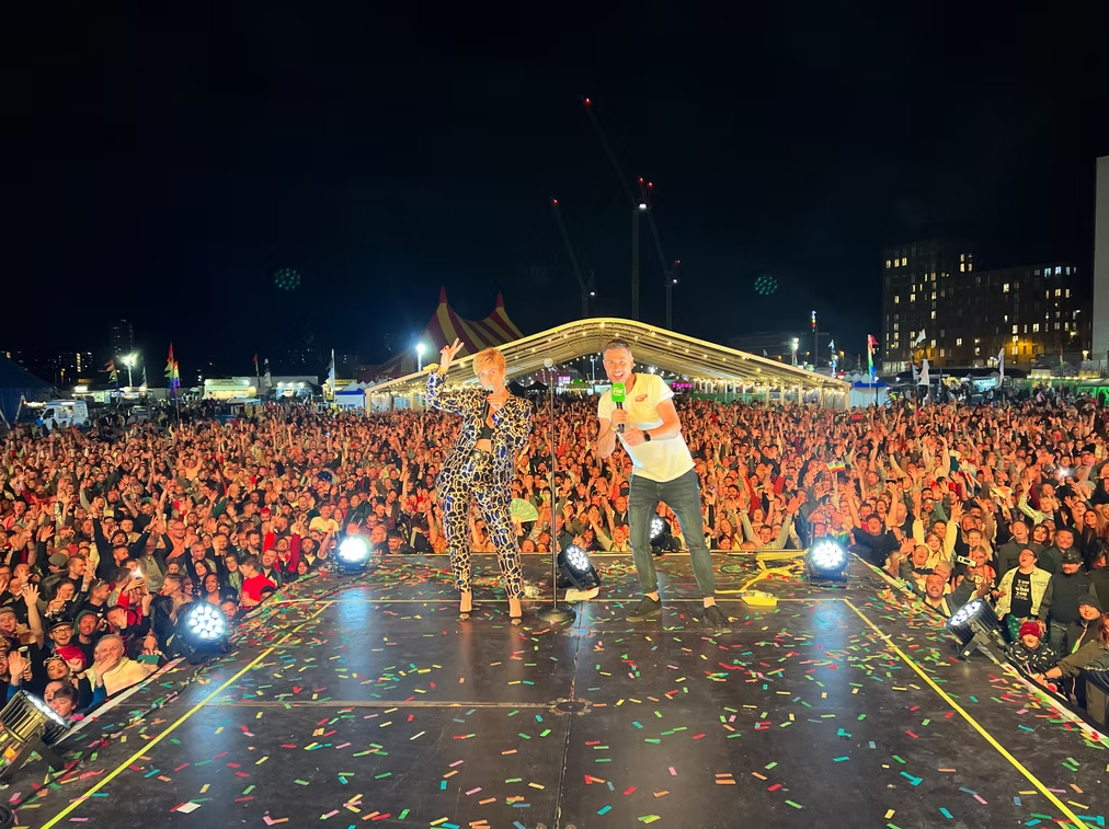 JD at Pride festival